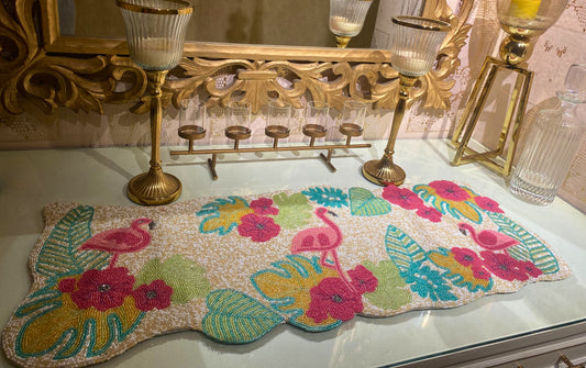 Pink Flamingo Table Runner