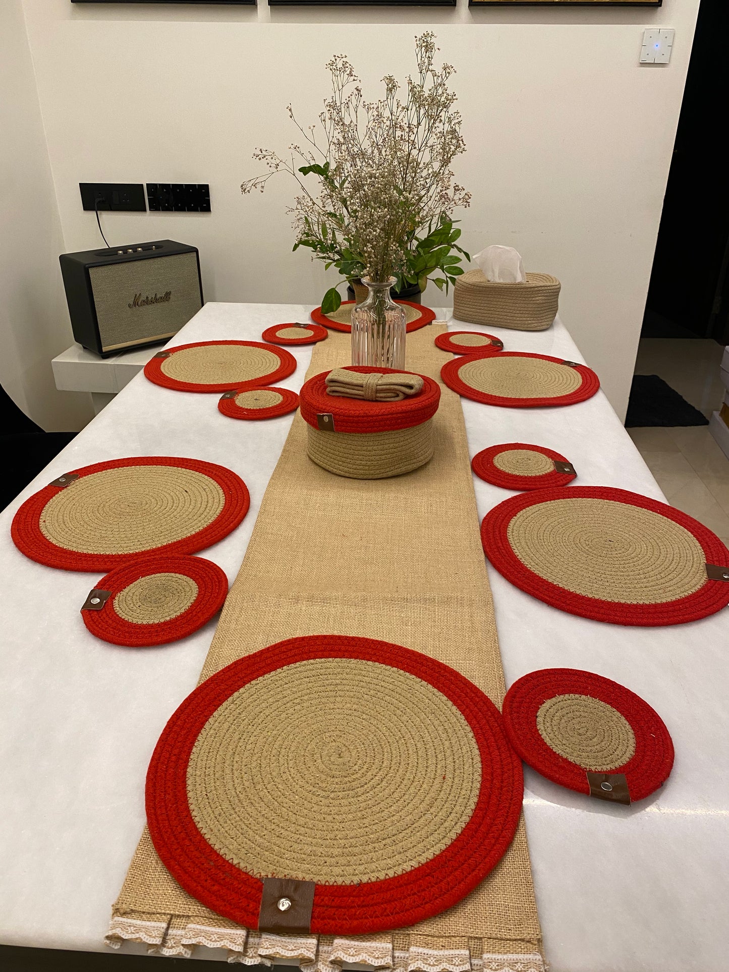 Rustic Weave Dining Table Mat Set