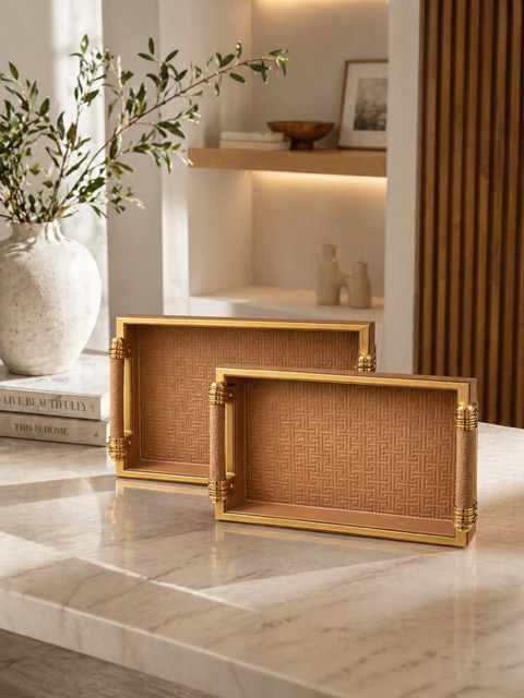 The Signature Leather Tray