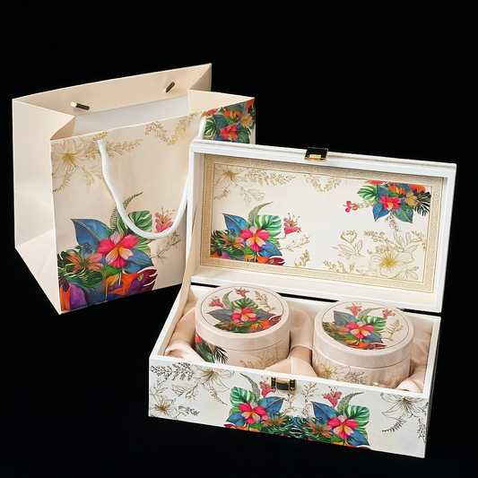 Elegant Gift Boxes - Perfect for Celebrations & Special Occasions with 2 Tins