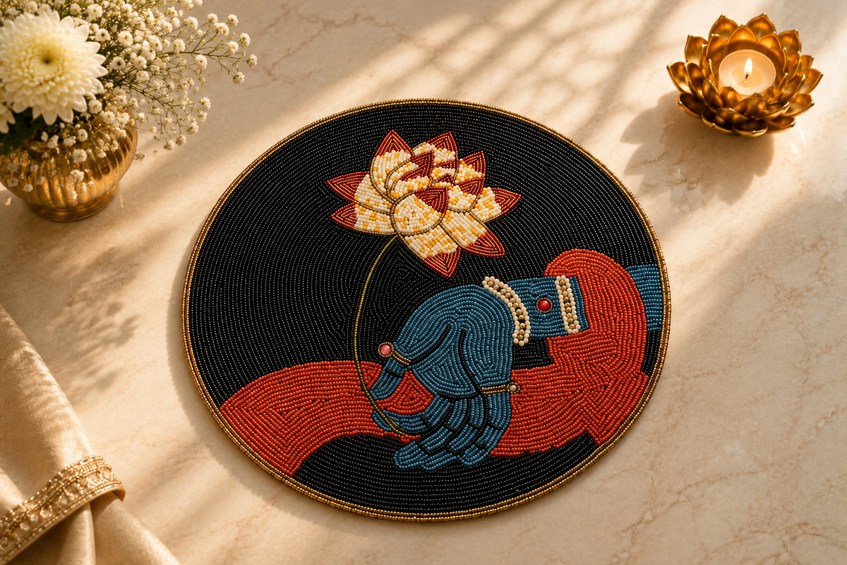 Divya Kamal Beaded Mat