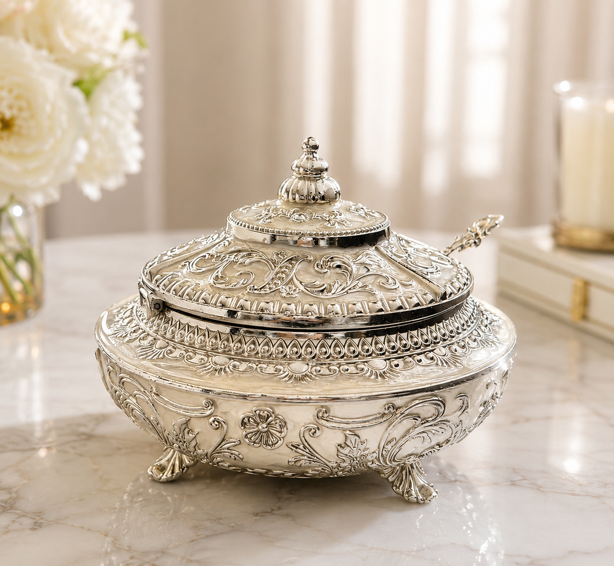 Ivory Mukhwas Box
