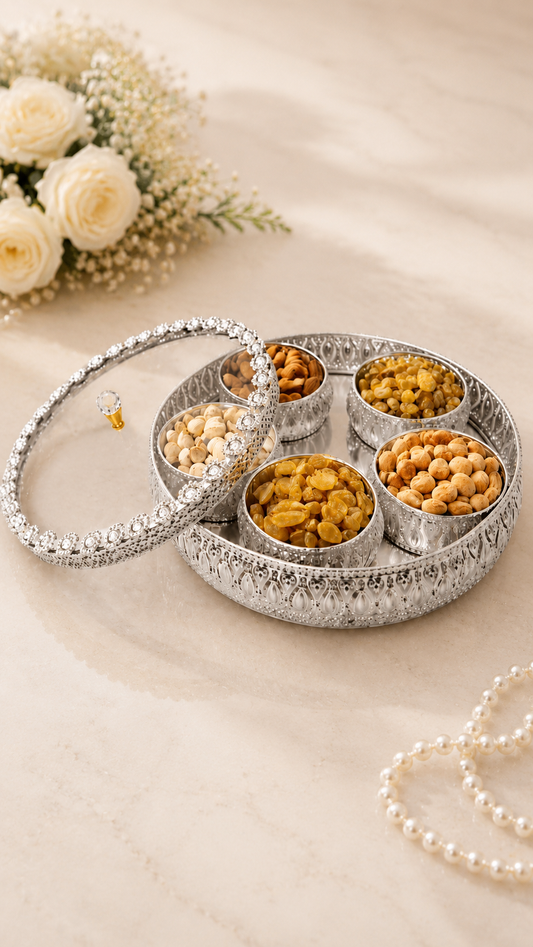 Royal Silver Dryfriut Box