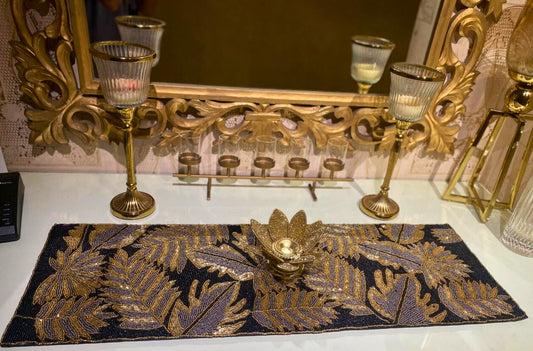 Golden Leaves Table Runner