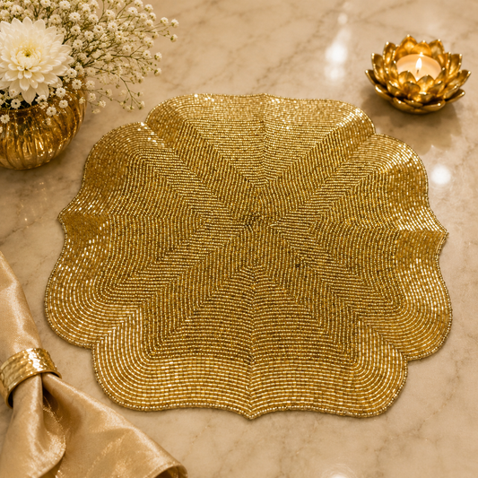 Elegant Golden Table Mat