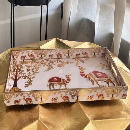 Royal Caravan Camel Tray Set of 3