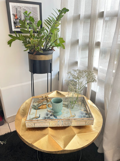 Royal Peacock Tray Set of 3