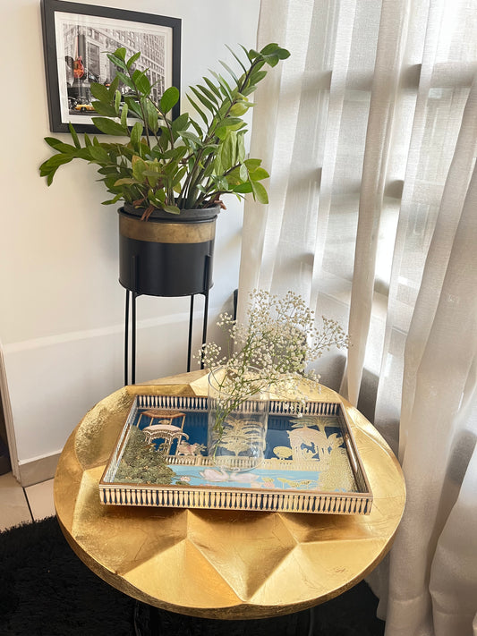 Royal Swan Palace Tray Set of 3