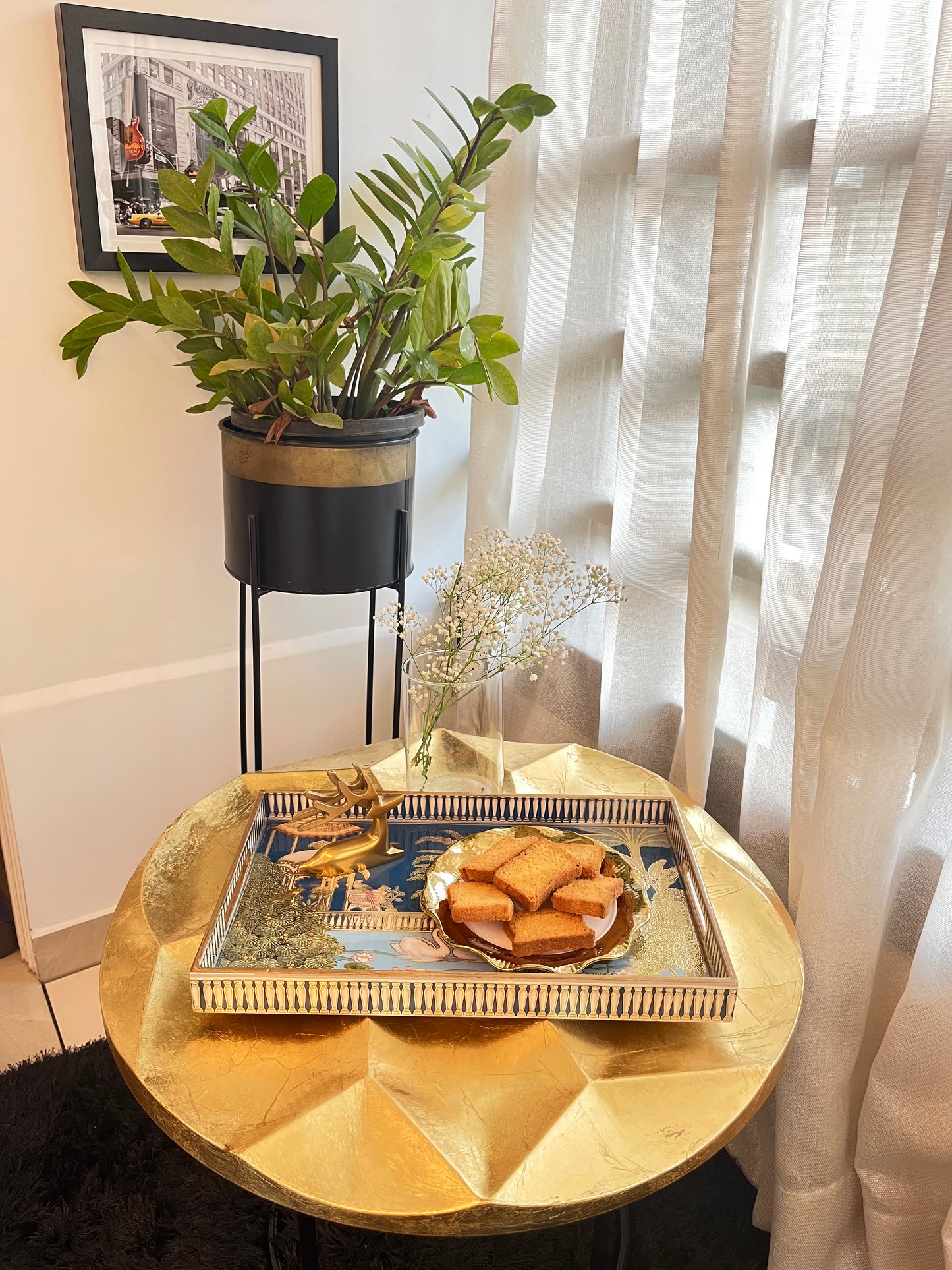 Royal Swan Palace Tray Set of 3