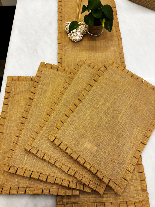 Rustic Weave Table Runner & Placemat Set