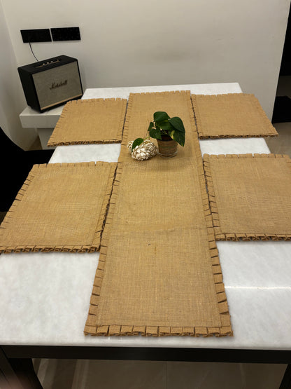 Rustic Weave Table Runner & Placemat Set
