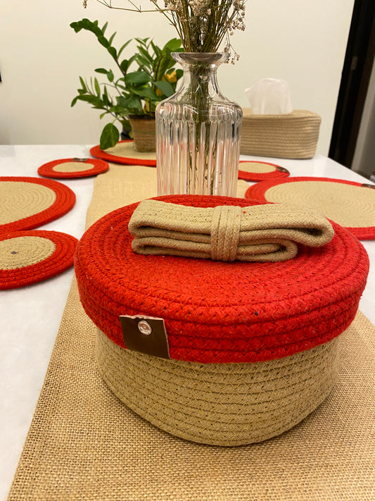 Rustic Weave Dining Table Mat Set