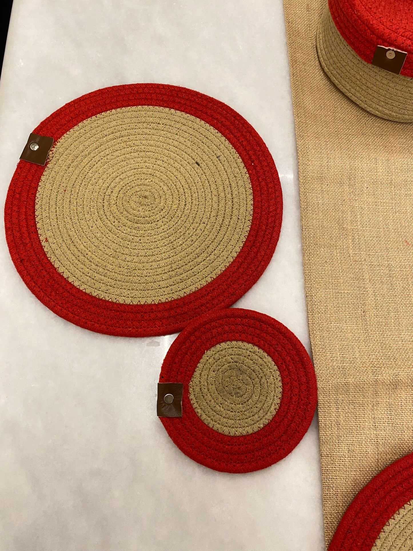Rustic Weave Dining Table Mat Set