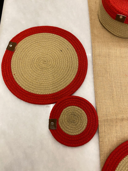 Rustic Weave Dining Table Mat Set