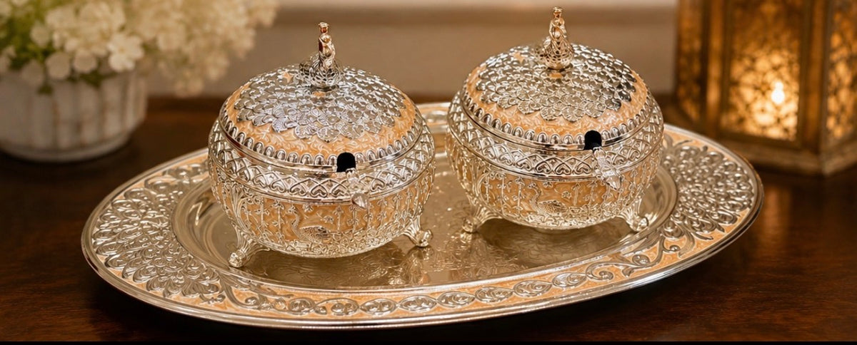 Heritage Mukhwas/Dryfruit Set - Amber