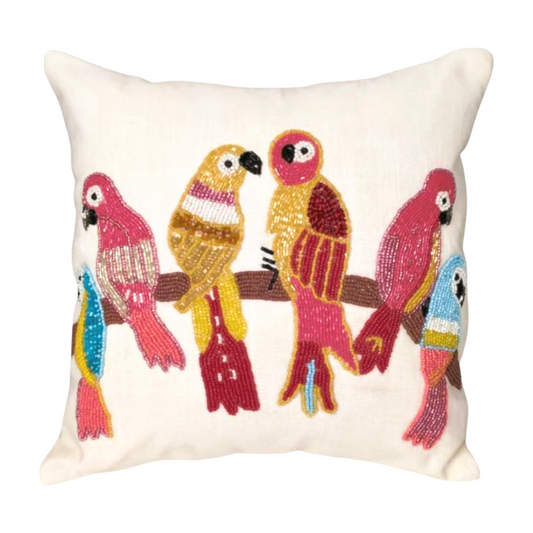 Handmade Birds Cushion Covers