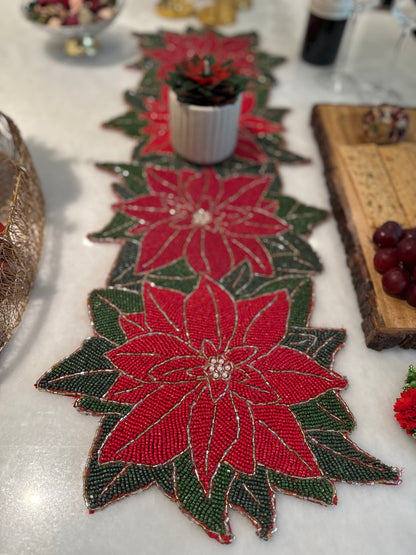 Christmas Floral Table Runner