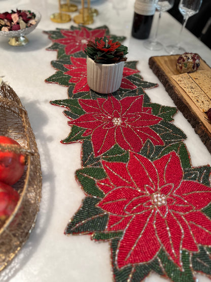 Christmas Floral Table Runner