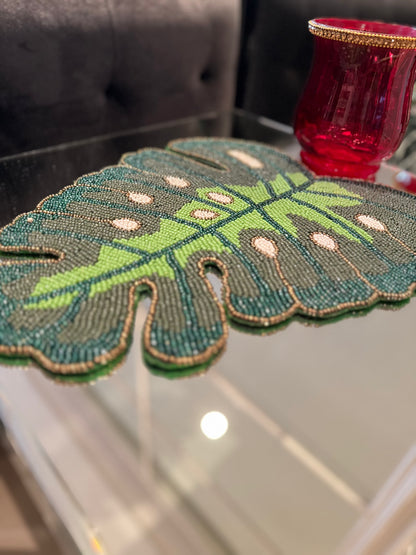 Christmas Green Leaf Placemat