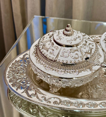 Heritage Mukhwas/Dryfruit Set - White