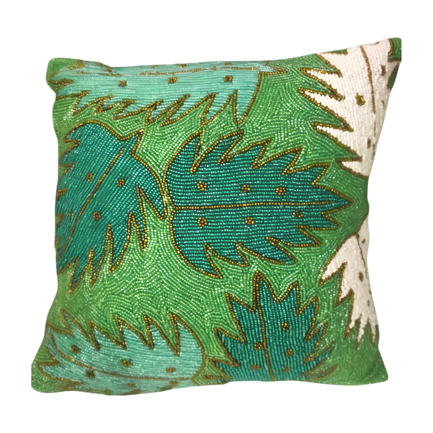Handmade Christmas theme Green Cushion Covers