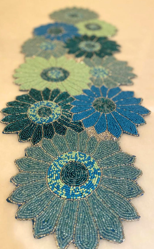 Blue Shaded Table Runner