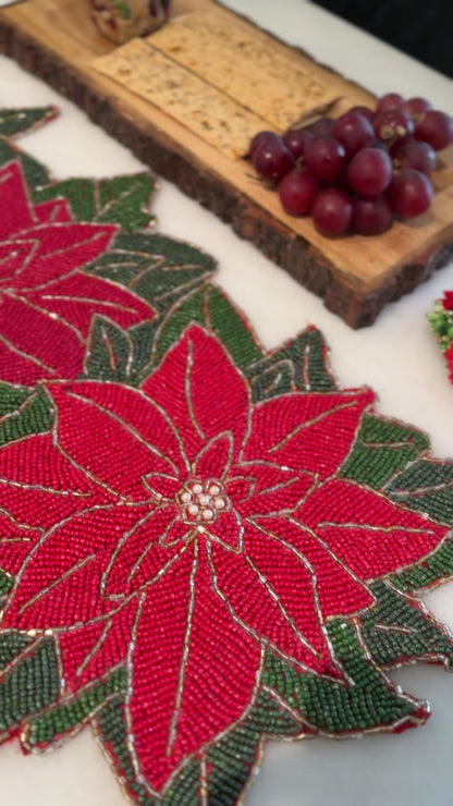 Christmas Floral Table Runner