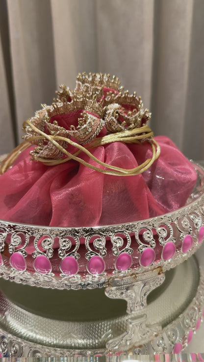 Pink Royal Shagun Tray
