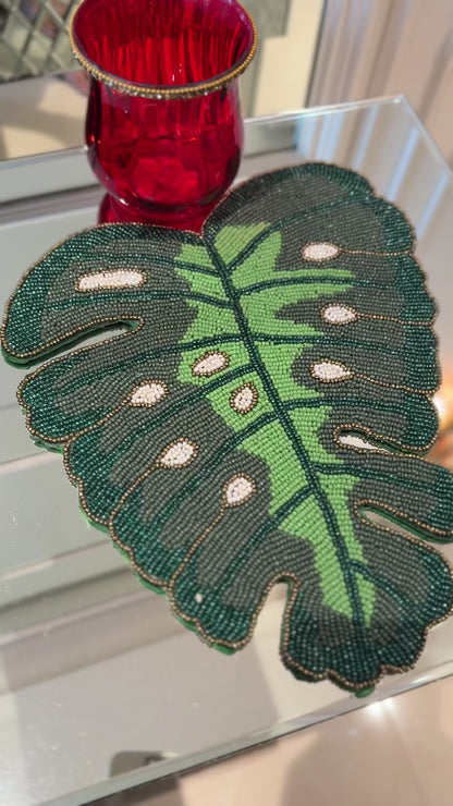 Christmas Green Leaf Placemat