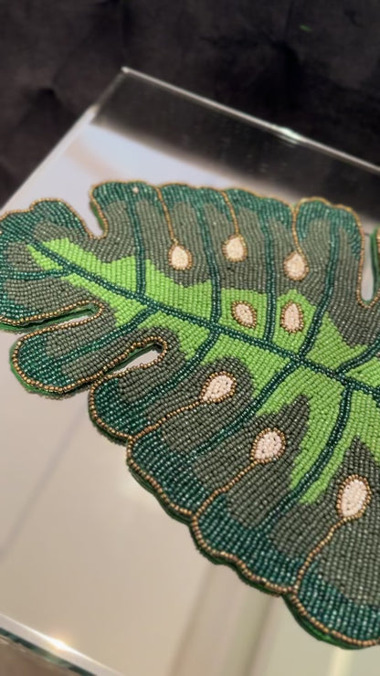 Christmas Green Leaf Placemat
