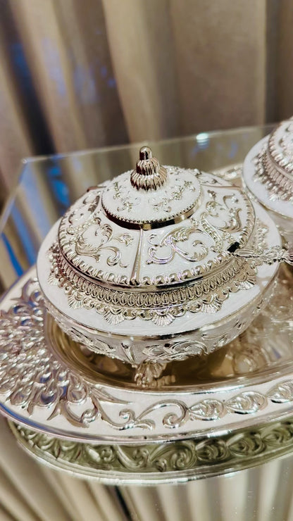 Heritage Mukhwas/Dryfruit Set - White